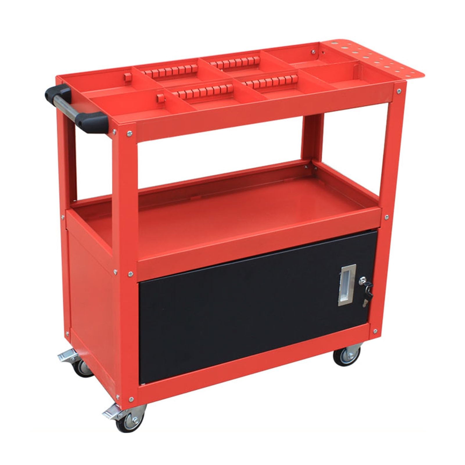 Carrello Portautensili Con Ruote, Carrello Portautensili For Impieghi Gravosi Con Cassetti, Ideale For Garage, Magazzino E Officina Di Riparazione