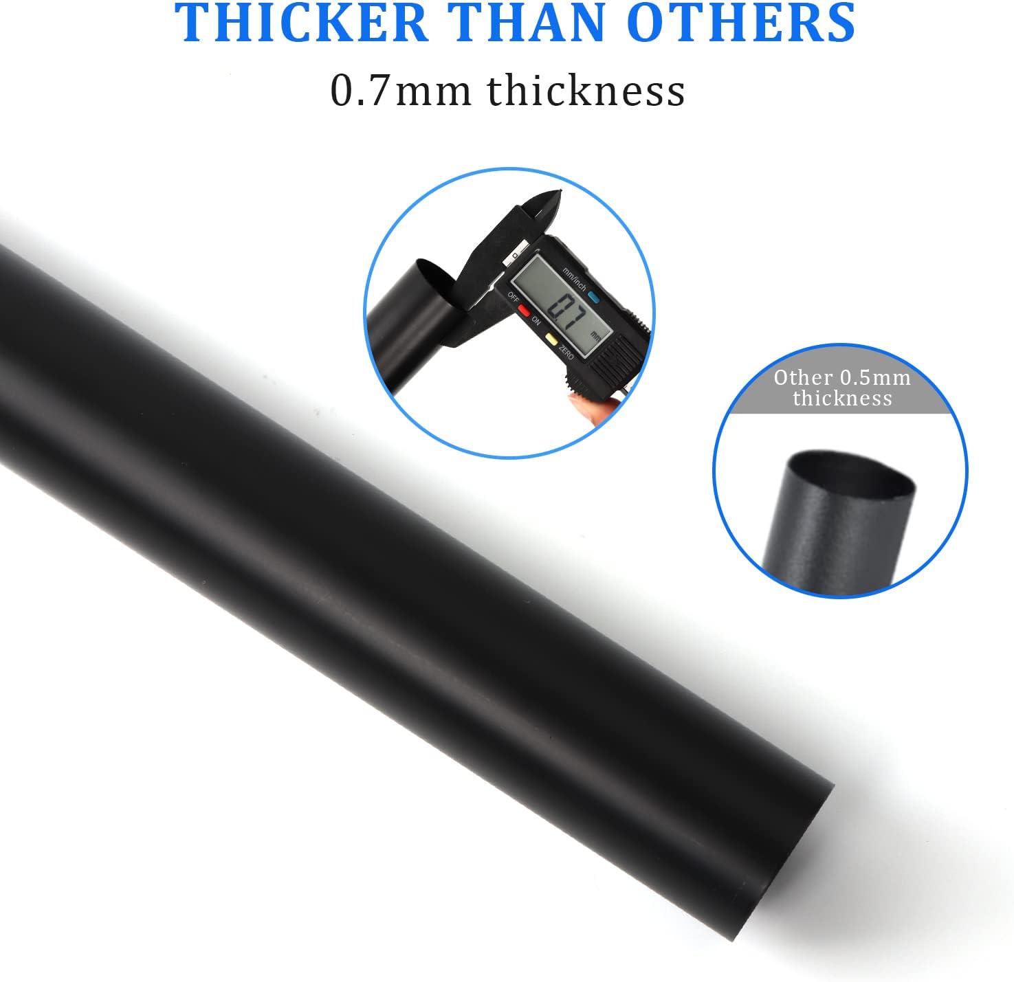 Flanged Sink Tailpiece 1-1/4 in. OD, 12 inch Brass Extension Tube for Trap, Drain Connections, Siphon Immersion Pipe For Bathroom Under Sink, Matte Black