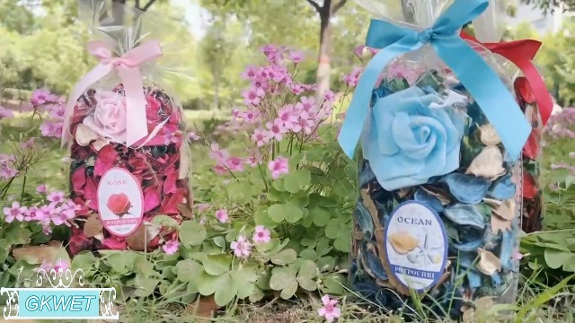 Bolsas ambientadoras con flores secas naturales, 2 unidades miniatura 6