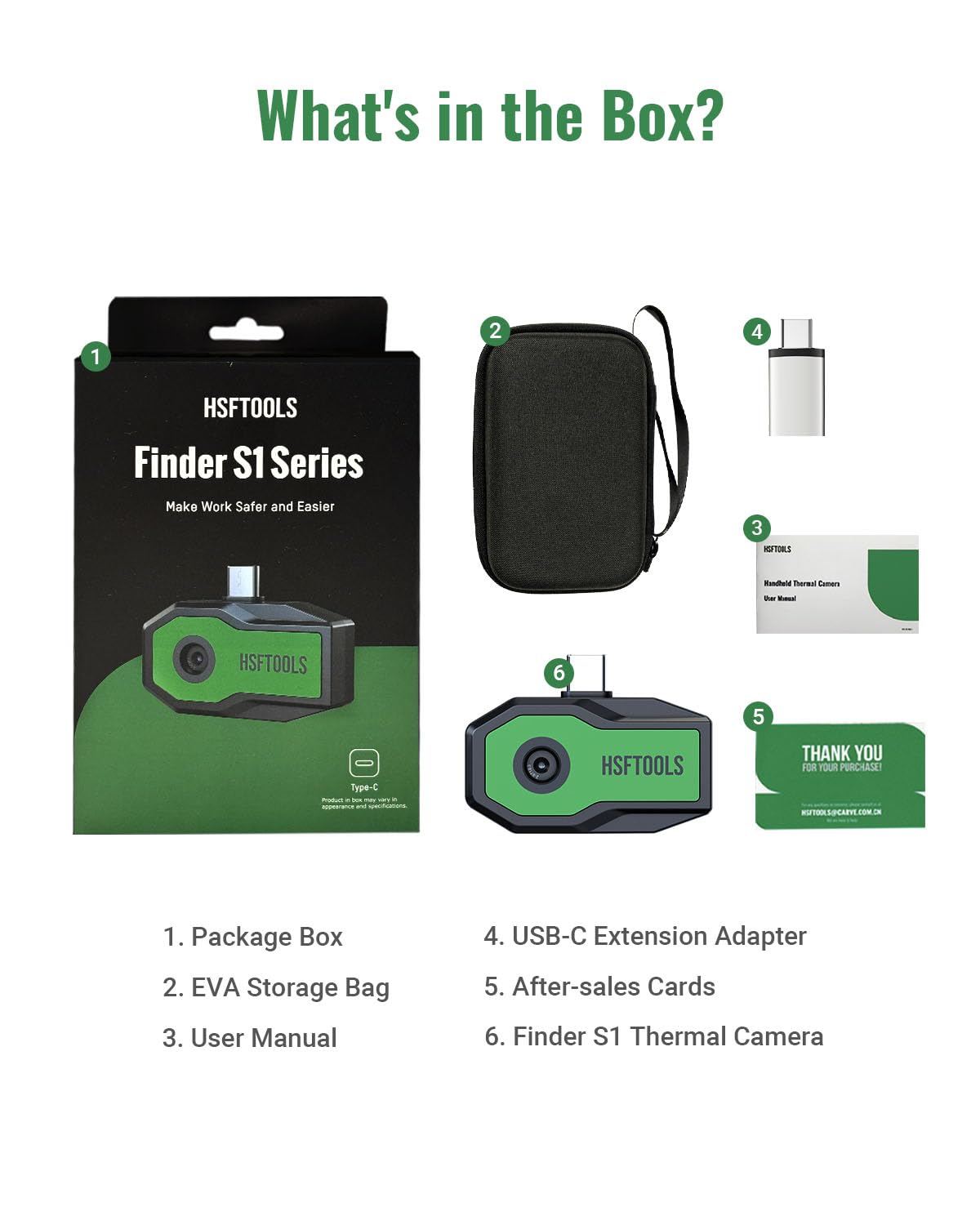 Finder S1 - Cámara térmica para Android, 192 x 192, cámara de imágenes térmicas de súper resolución, cámara térmica para teléfonos y tabletas Android, resolución IR de 96 x 96, funda de transporte
