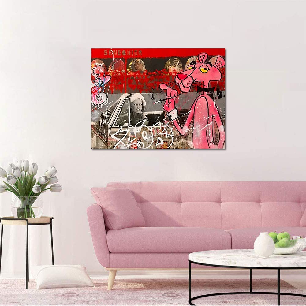 ポップアート ピンクタコ　絵画 キャンバス 714lWOrCDnL._UF894,1000_QL80_.jpg