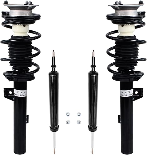 Miniatura 24 de Detroit Axle - Amortiguadores para Chevy Trailblazer EXT SSR GMC Envoy XL XUV Buick Rainier Saab 9-7x Isuzu Ascender 2 puntales delanteros con