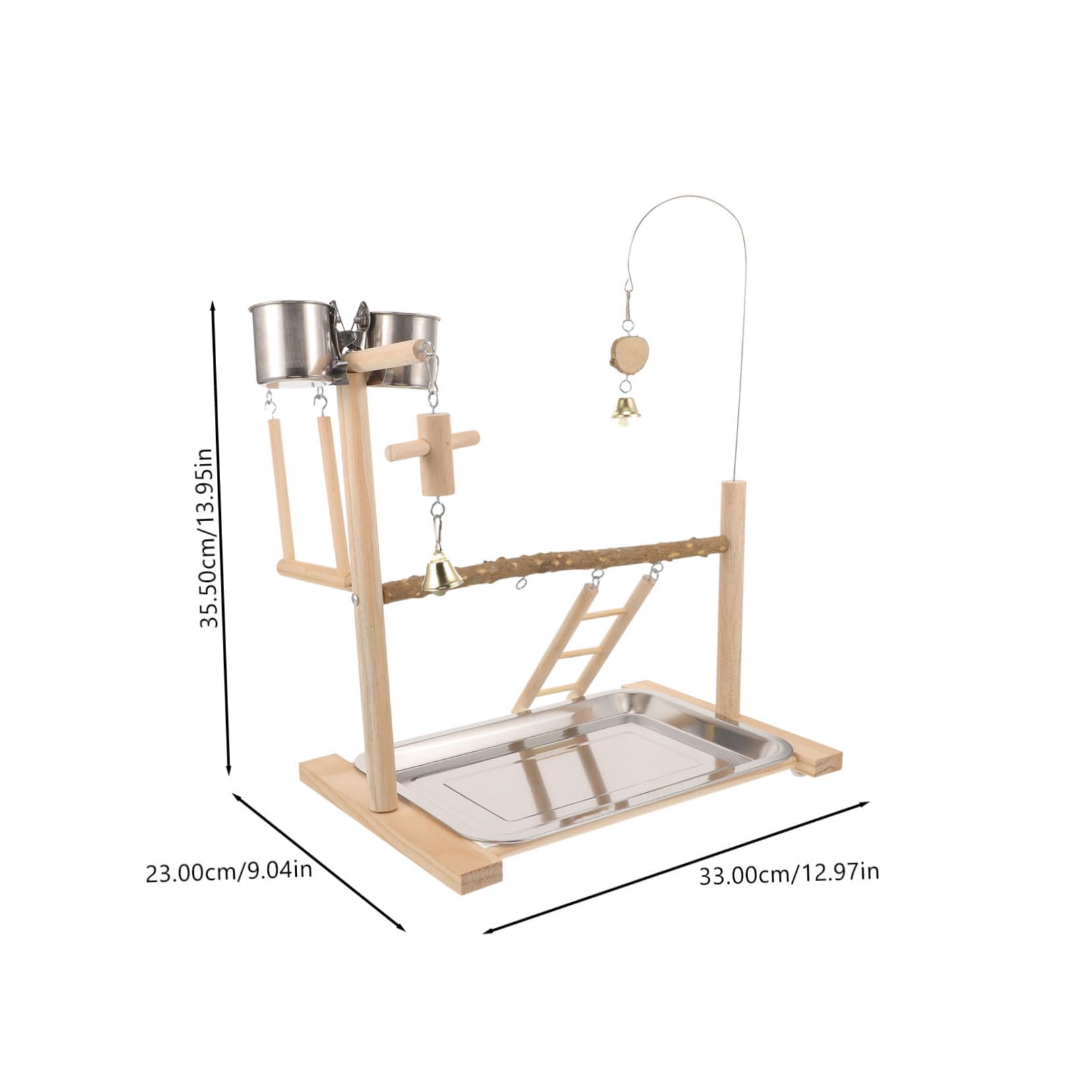 SUPVOX Accessorio Per Gabbia Per Pappagalli Trespolo Per Uccelli Piattaforma Per Supporto Parco Giochi Per Pappagalli Giocattoli Per Trespolo Per Uccelli Supporto in Legno