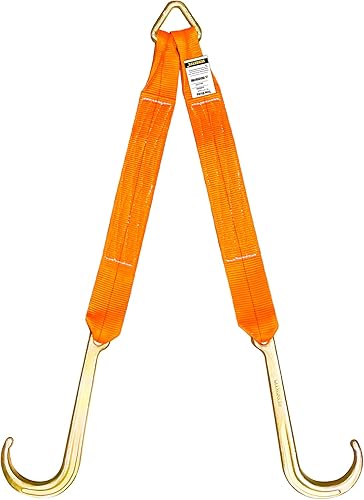 SENKEYFE Abschleppgurte, V-Zaumzeug, 7,6 x 61 cm, V-Riemen mit 38,1 cm langem Sc