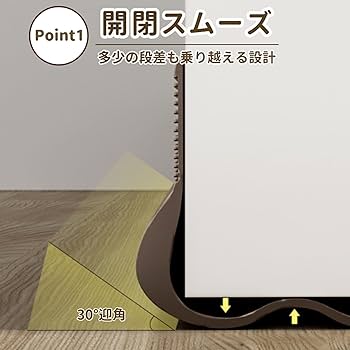 テープ無し　8.25インチ Amazon.co.jp: Letics ドア下 隙間 ふさぎ 防音 隙間風防止