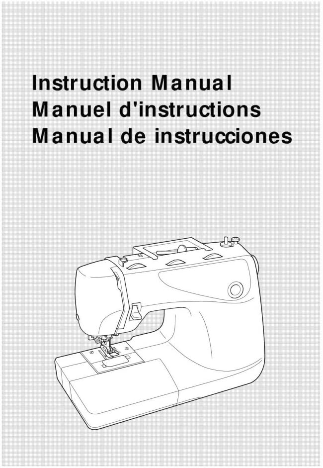 Instruction Manual for Brother XL6562 Sewing Machine