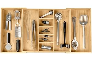 Adjustable Kitchen Drawer Organizer for Utensils