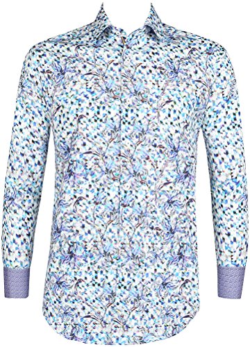 Bugatchi Men's Narciso Long Sleeve Shaped Button Down Shirt