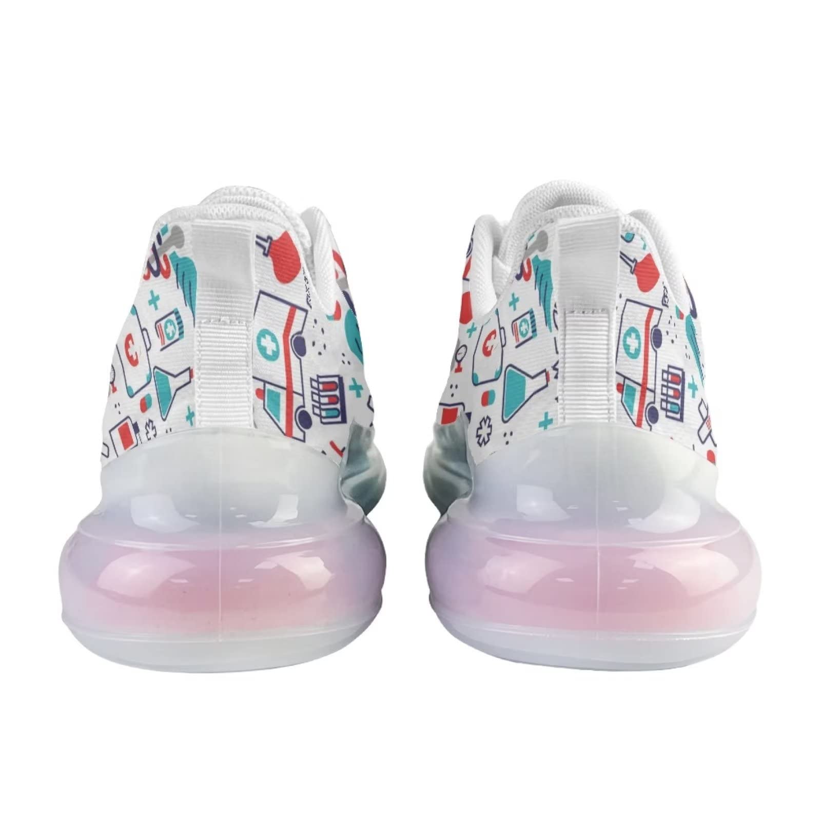 Buty sportowe damskie sportowe sportowe wsuwane trampki damskie buty treningowe oddychające lekkie buty do biegania, pielęgniarka 4, 36 EU