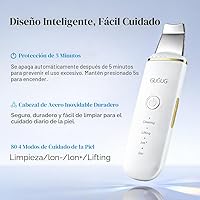 Vista 6 de GUGUG - Espátula para exfoliar la piel, espátula facial, limpiador de poros, herramientas removedoras de puntos negros con 4 modos para limpieza