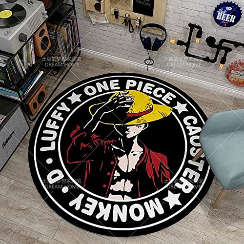 Tapis One Piece rond pour décorer le coin lecture du salon