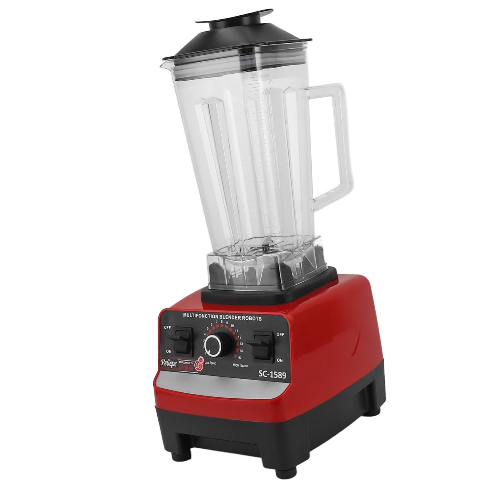 Greensen Szybki Blender Blender 4500 W 6 Blogów Robotnik 2L Pocerpus Household Smoothie Maker for Health Conspercious (Wtyczka UE 220V)