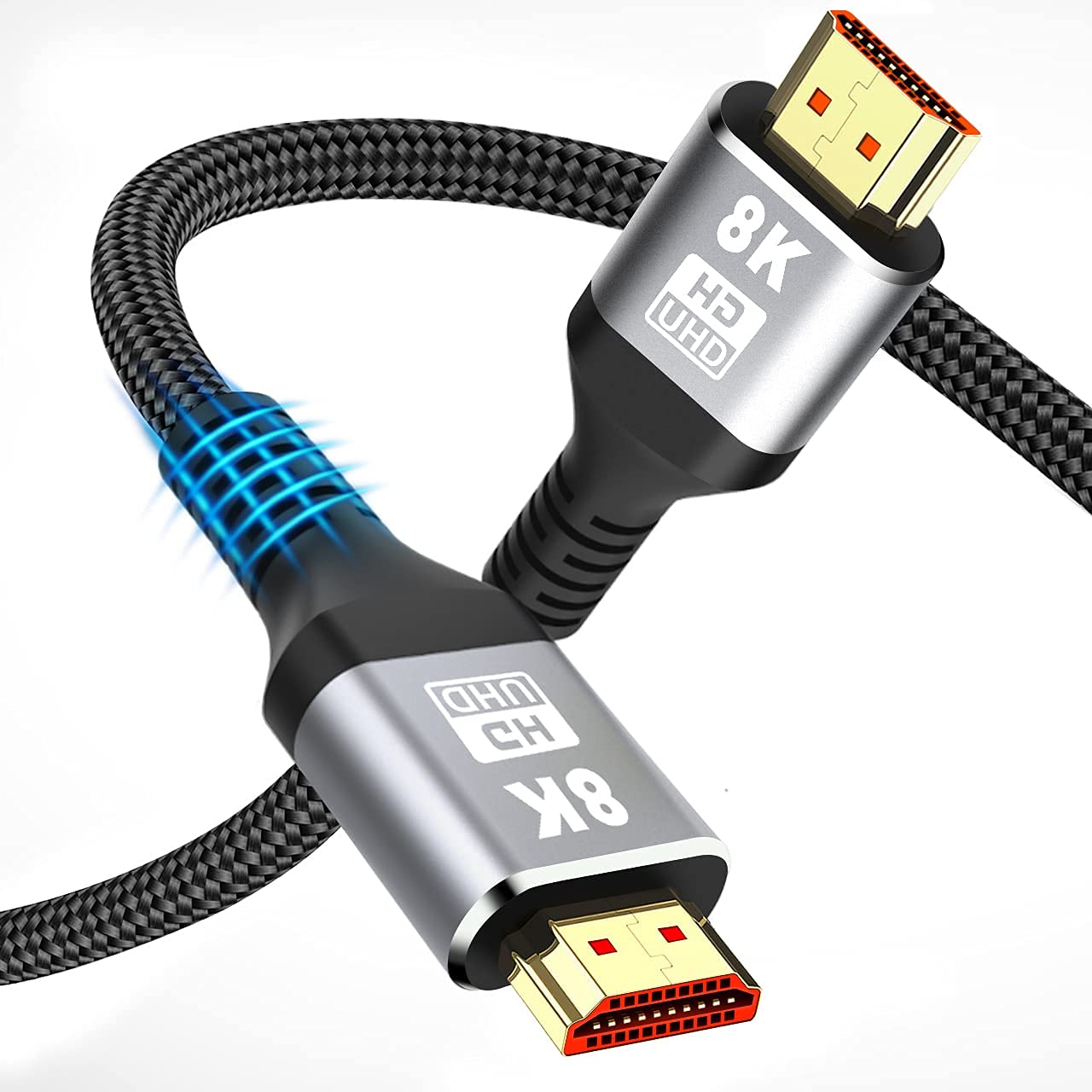 Get Discount Offer 8K HDMI Cable - Rommisie 10FT(HDMI 2.1,48Gbps) Ultra High Speed Gold Plated Connectors- 8K@60Hz (7680x4320) 4:4:4 HDR HDCP 2.2 eARC, HDMI Braided Lead Compatible with 3D TV, Projector Monitor 🔥 Crazy Deals 8K HDMI Cable - Rommisie 10FT(HDMI 2.1,48Gbps) Ultra High Speed Gold Plated Connectors- 8K@60Hz (7680x4320) 4:4:4 HDR HDCP 2.2 eARC, HDMI Braided Lead Compatible with 3D TV, Projector Monitor