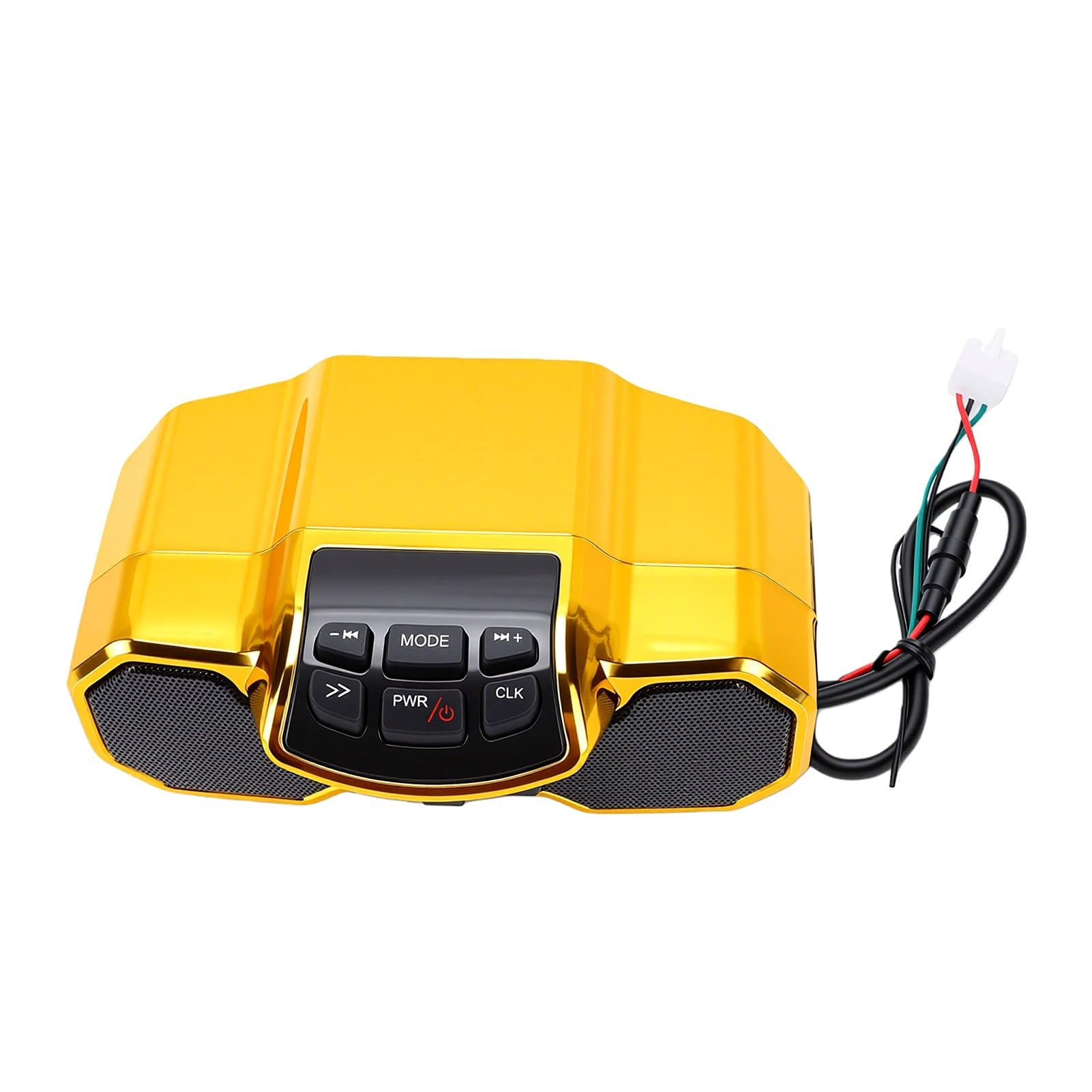 Generic Głośnik Motocyklowy Wodoodporny Subwoofer Bluetooth Odtwarzacz Muzyki do Montażu na Kierownicy 2x10W ABS Metal