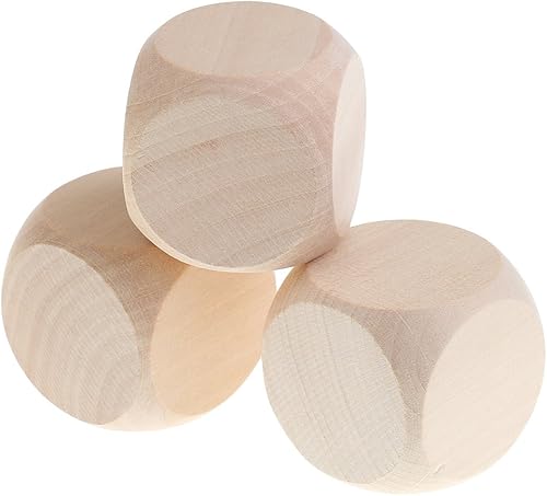 Miniatura 5 de Gran espacio en blanco de madera en blanco 1.575 in para juguetes DND MTG