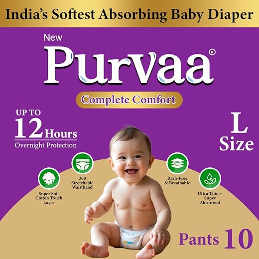 Purvaa Collection Complete Skin Comfort Pants Combo with Anti-Rash Blanket &amp; Vitamin E Aloe Vera Lotion for Babies, Soft D...