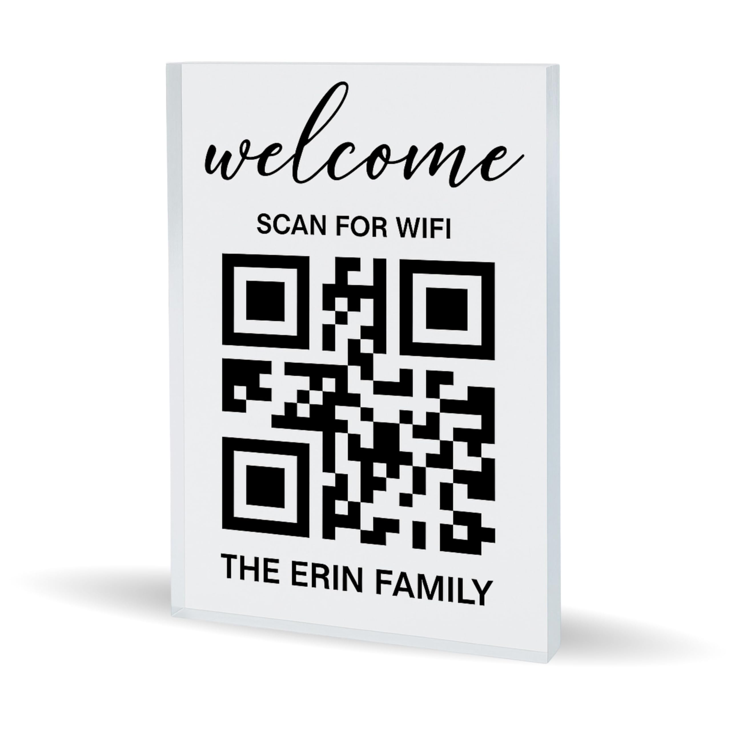 Amazon.com: Personalized Wifi Sign – Scan and Connect, QR Code