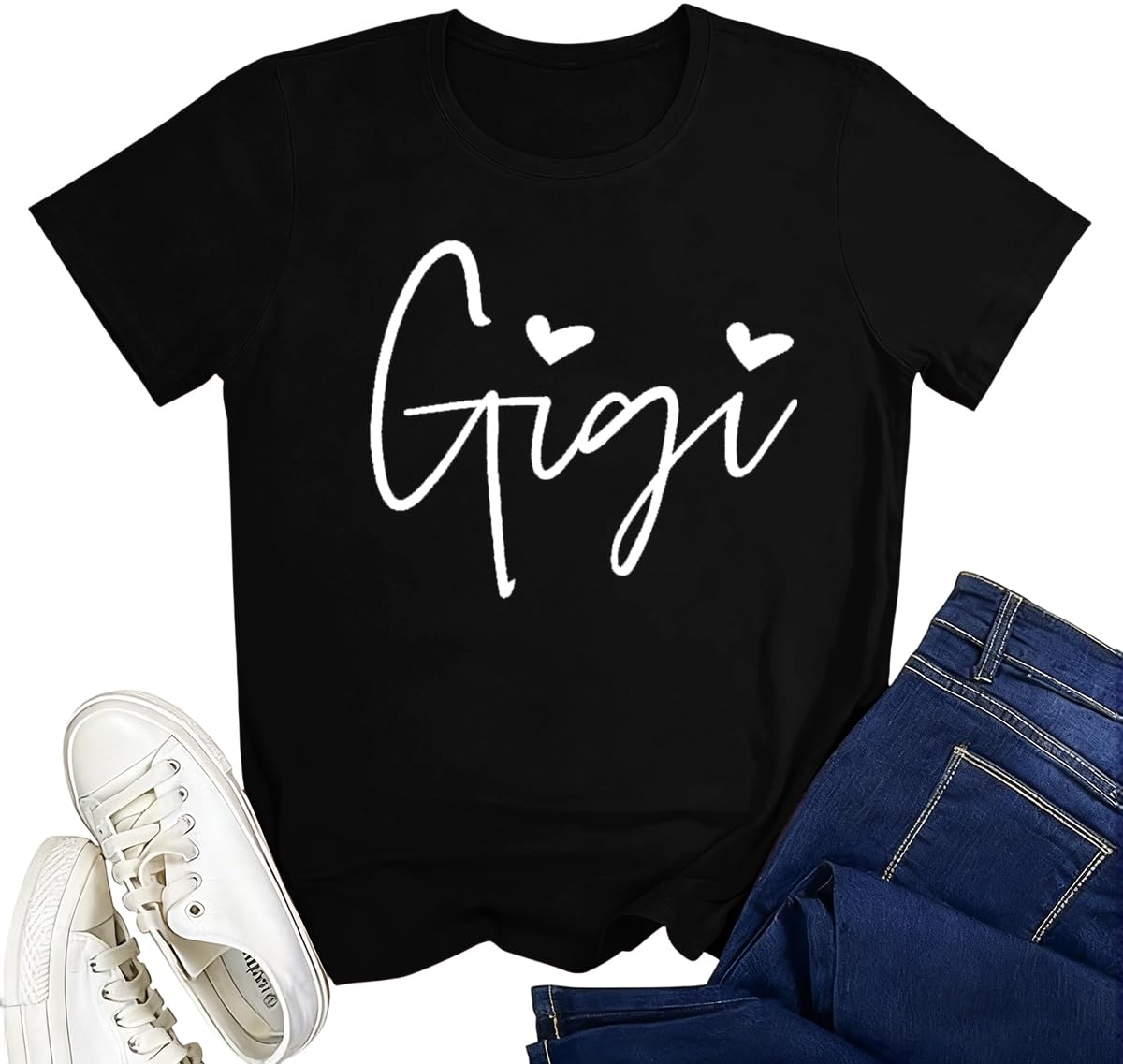 Women's Gigi Heart Graphic Hoodie – Grandma Gift, Soft Cotton Blend, X-Large - View #10