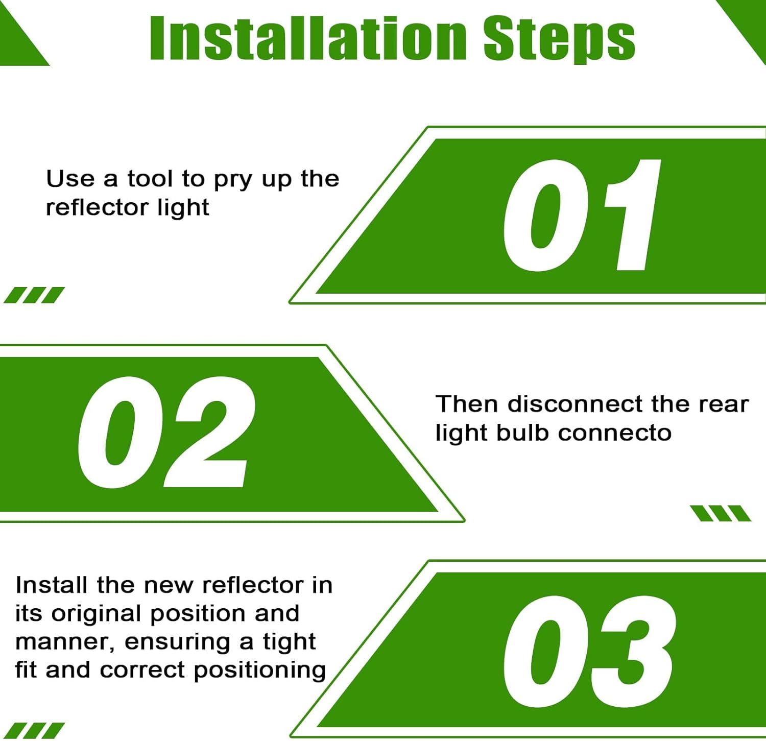 SecosAutoparts Rear Left Bumper Reflector Lights Without Bulb Compatible with Volvo XC90 2007-2014 Driver Side Taillights Brake Lamp # 31213647 31111185