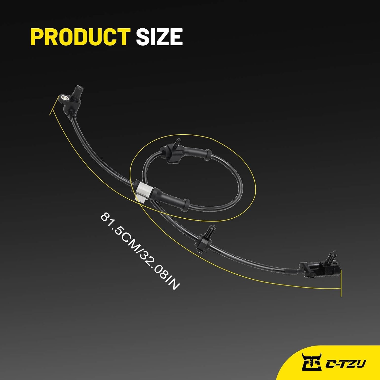 Front ABS Wheel Speed Sensor Left & Right for Chevy Silverado 1500 Avalanche Suburban Tahoe, GMC Sierra Yukon XL Savana, Cadillac Escalade - Replaces ALS482, 15991986, 15037208, 19181873