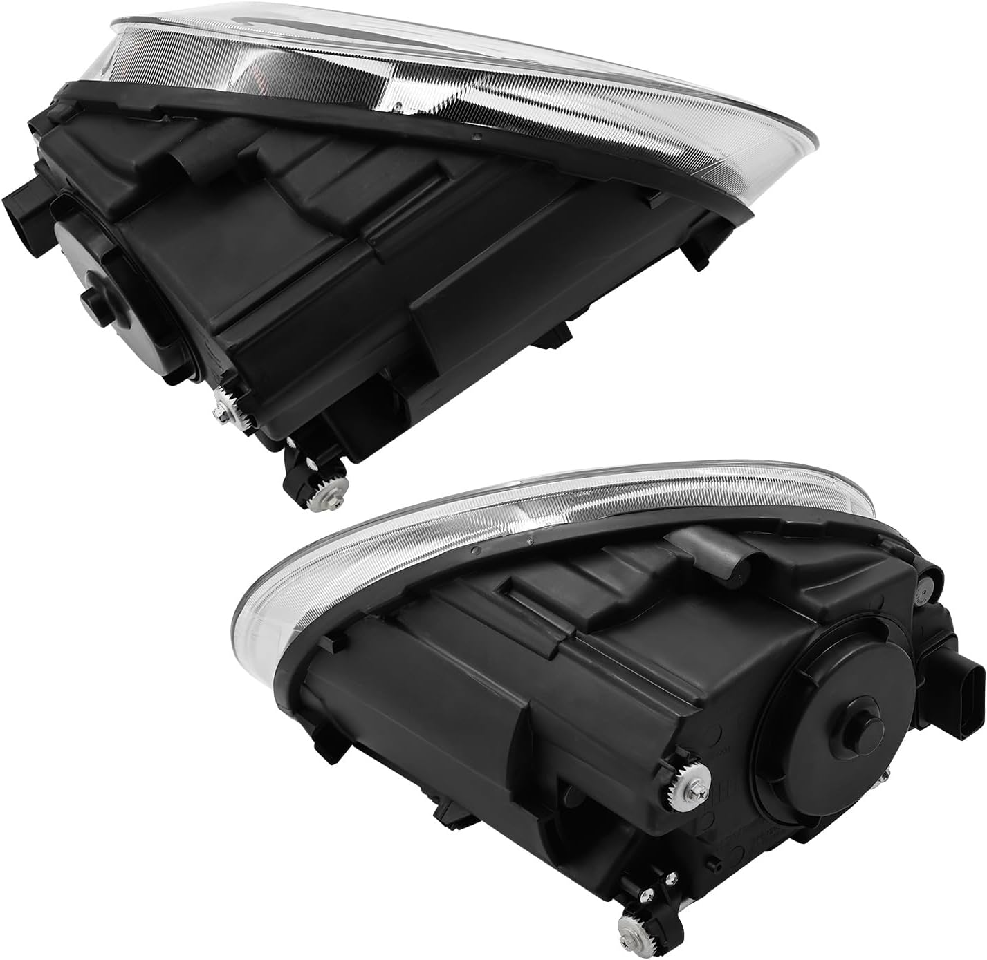 8 Pins Upgraded Pair LED DRL Halogen Headlight Assembly Compatible with Volkswagen Beetle 2013-2019 (Halogen Only) Driver & Passenger Side Halogen Headlamp Fits for VW Beetle 2013-2019