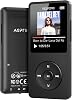 مشغل Mp3 Agptek A02x بسعة 32 جيجابايت، بلوتوث 5.3 بوصة، شاشة 1.8 بوصة، مشغل موسيقى محمول، مكبر صوت، راديو Fm، مسجل صوت، يدعم سعة ممتدة تصل إلى 128 جيجابايت