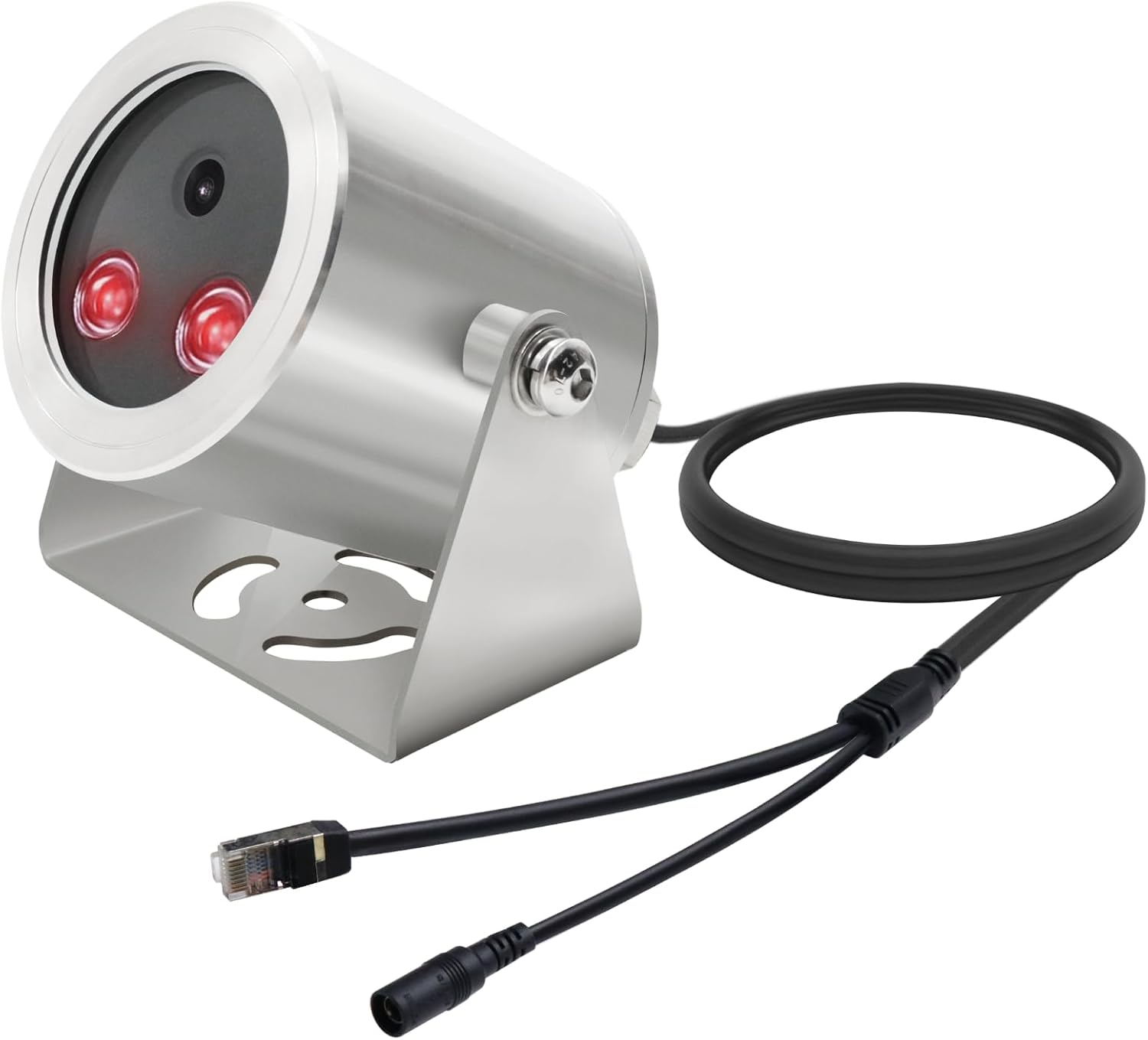 LINOVISION 4K UltraHD Explosion Proof Camera with Wide View Lens, POE Powered Network Camera with Stainless-Steel Case, 100ft Night Vision, for Refine Factory/Ocean Oil Field/Gas Station