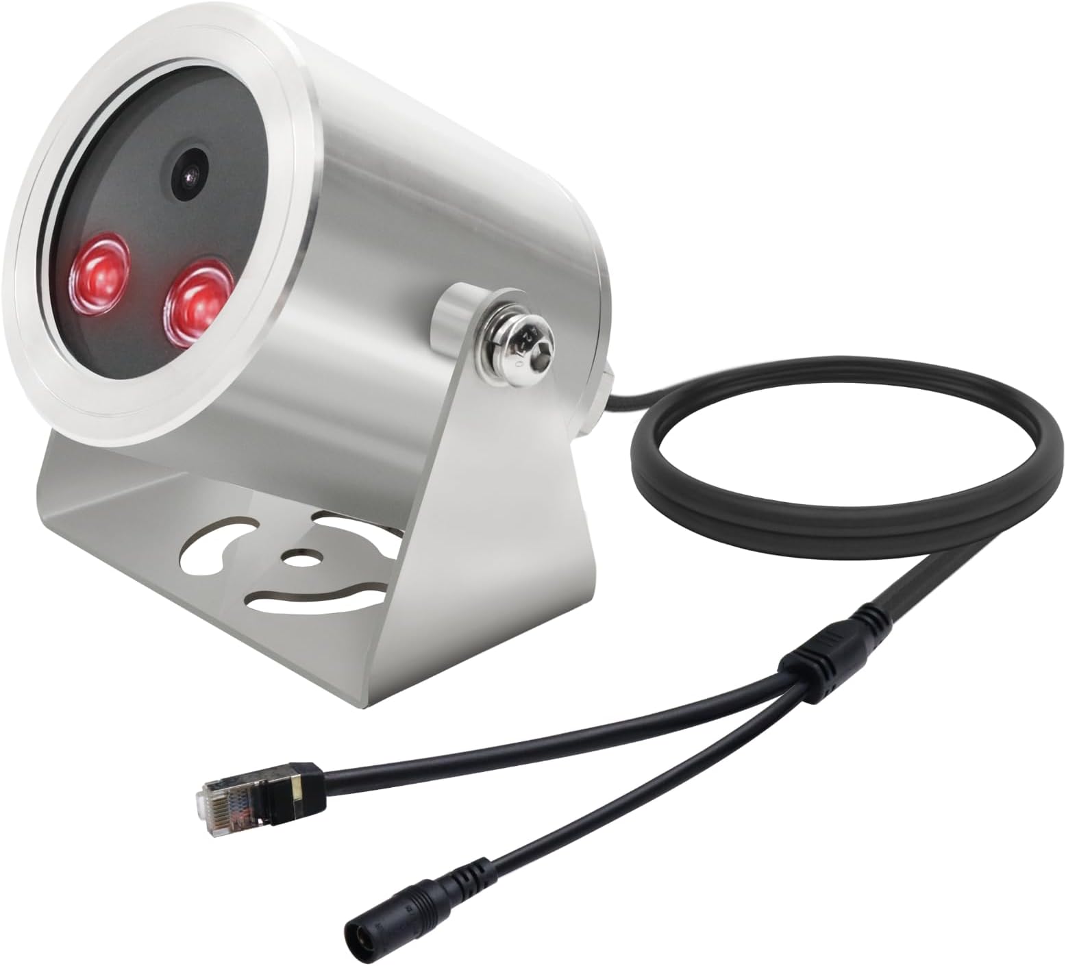 LINOVISION 4K UltraHD Explosion Proof Camera with Wide View Lens, POE Powered Network Camera with Stainless-Steel Case, 100ft Night Vision, for Refine Factory/Ocean Oil Field/Gas Station