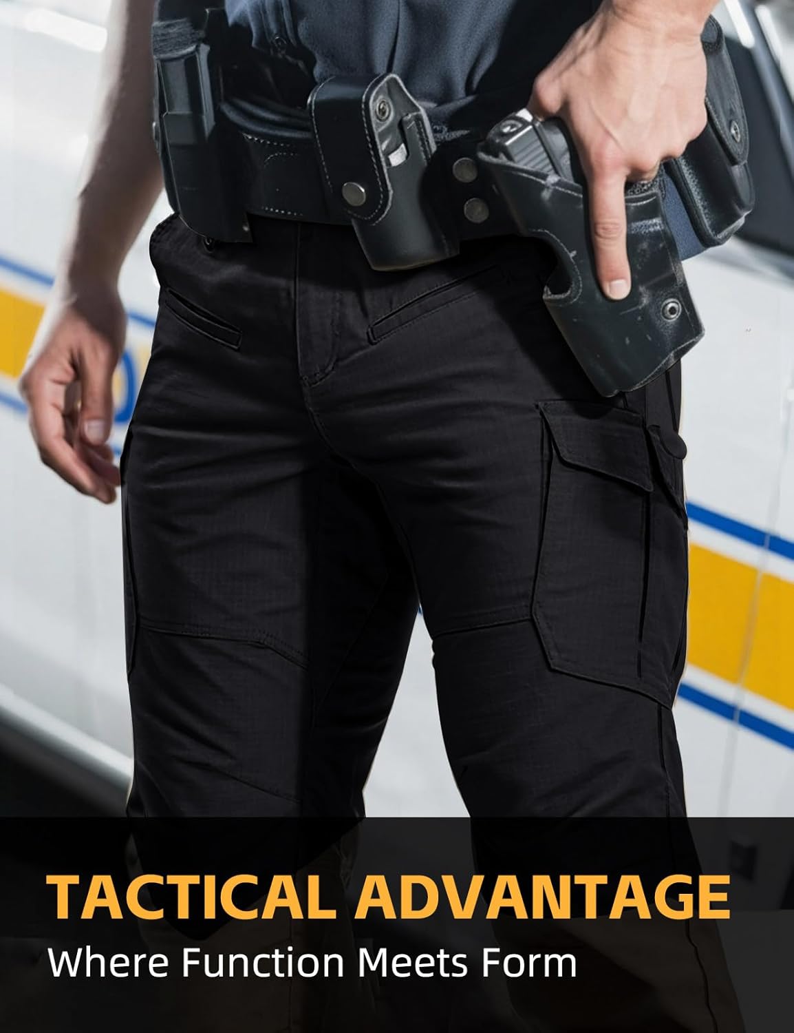 IDOGEAR Tactical Cargo Pants Men's Ripstop Stretch Hiking Pants Lightweight EDC Outdoor Urban Work Pants