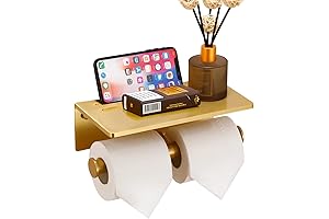 Double Your Toilet Paper Storage and Add Grace with Our Modern Holder