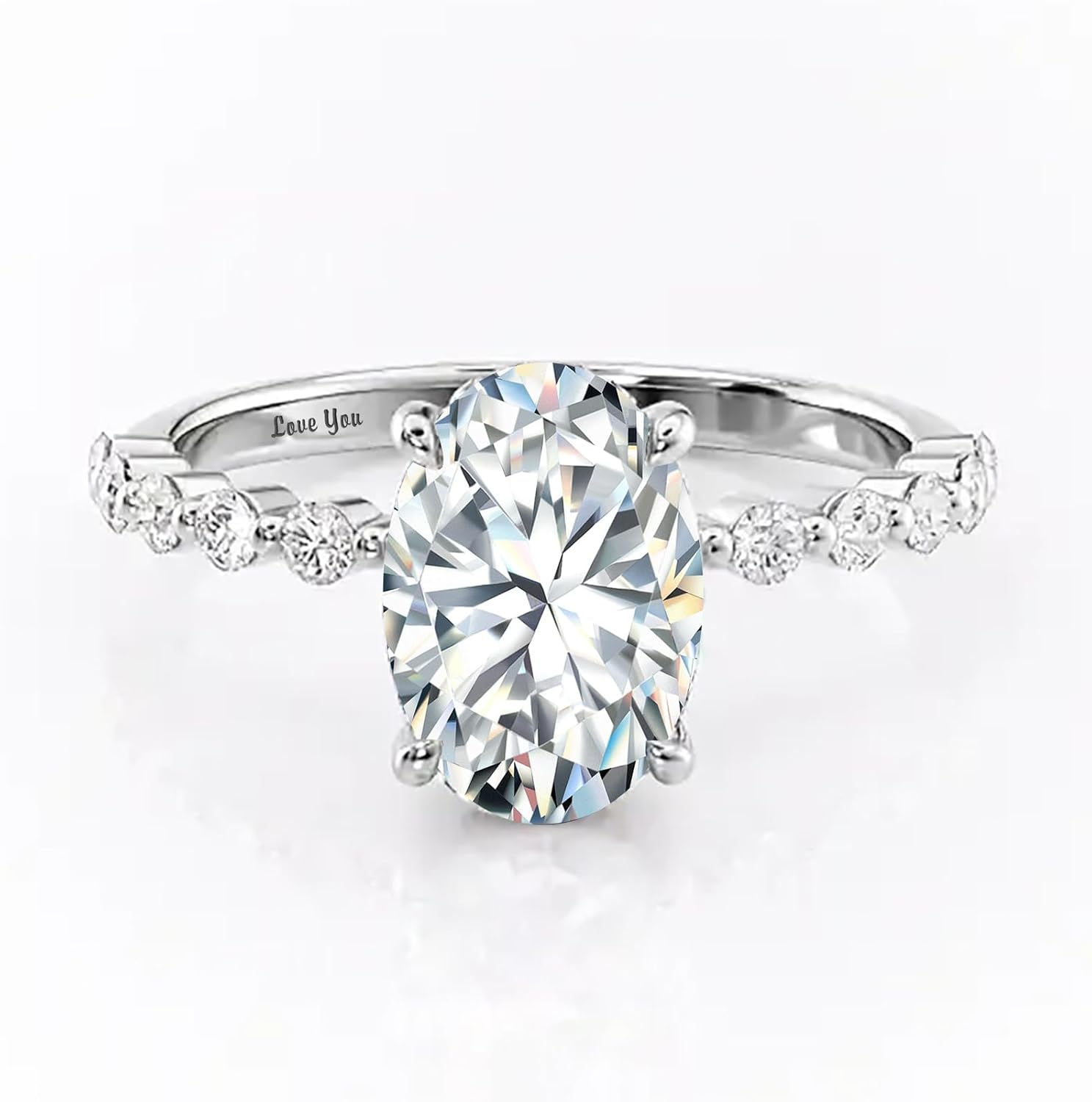 Round/Pear/Emerald/Oval/Radiant Cut 1-3 CT Moissanite Engagement Ring for Women, 10K 14K 18K Solid Gold Moissanite Wedding Promise Rings With Hidden Halo Christmas Jewelry Gift for Her