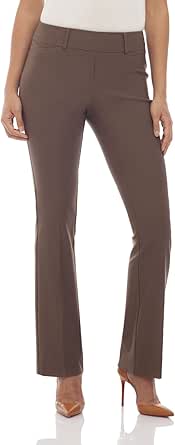 Rekucci Womens Ease Into Comfort Fit Barely Bootcut Stretch Pants