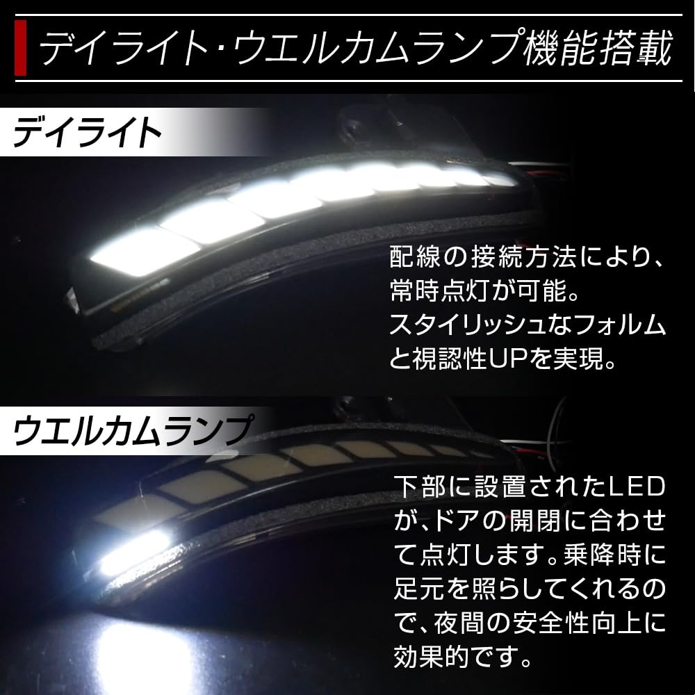 Amazon | 信玄 LED アルファード ヴェルファイア 30系 ドアミラー 