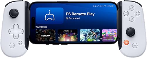BACKBONE One Mobile Gaming Controller for iPhone (Lightning) - PlayStation Edition - 2nd Gen - Turn Your iPhone into a Gaming Console - Play Xbox, PlayStation & More (3 Months Apple Arcade Included)