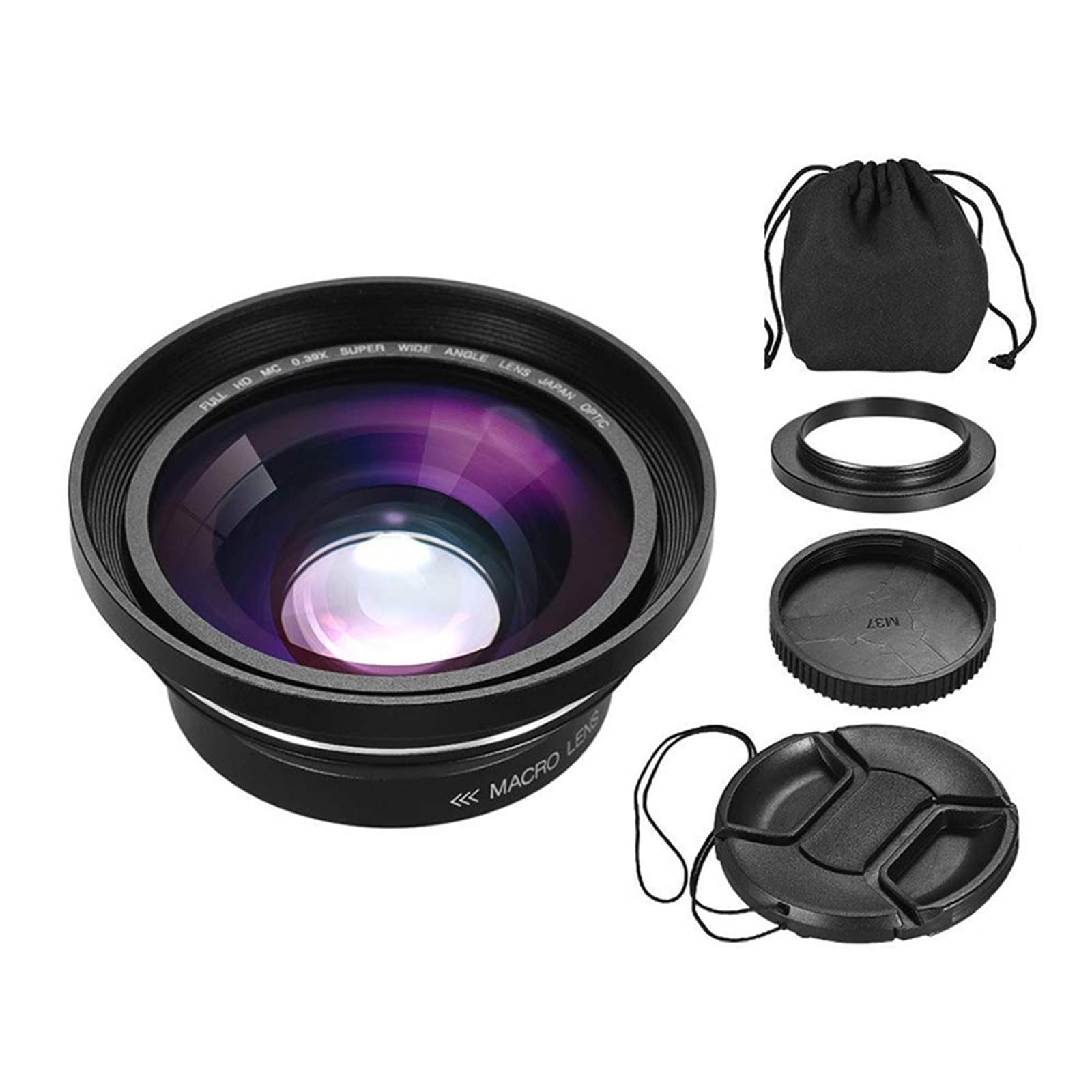 Videocamera, Videocamera 30MP 4K HD Vlog Professionale for Visione Notturna Touch Screen Fotocamera con Zoom Digitale 18X Obiettivo for Microfono Fotocamera per vlogging(Lens)
