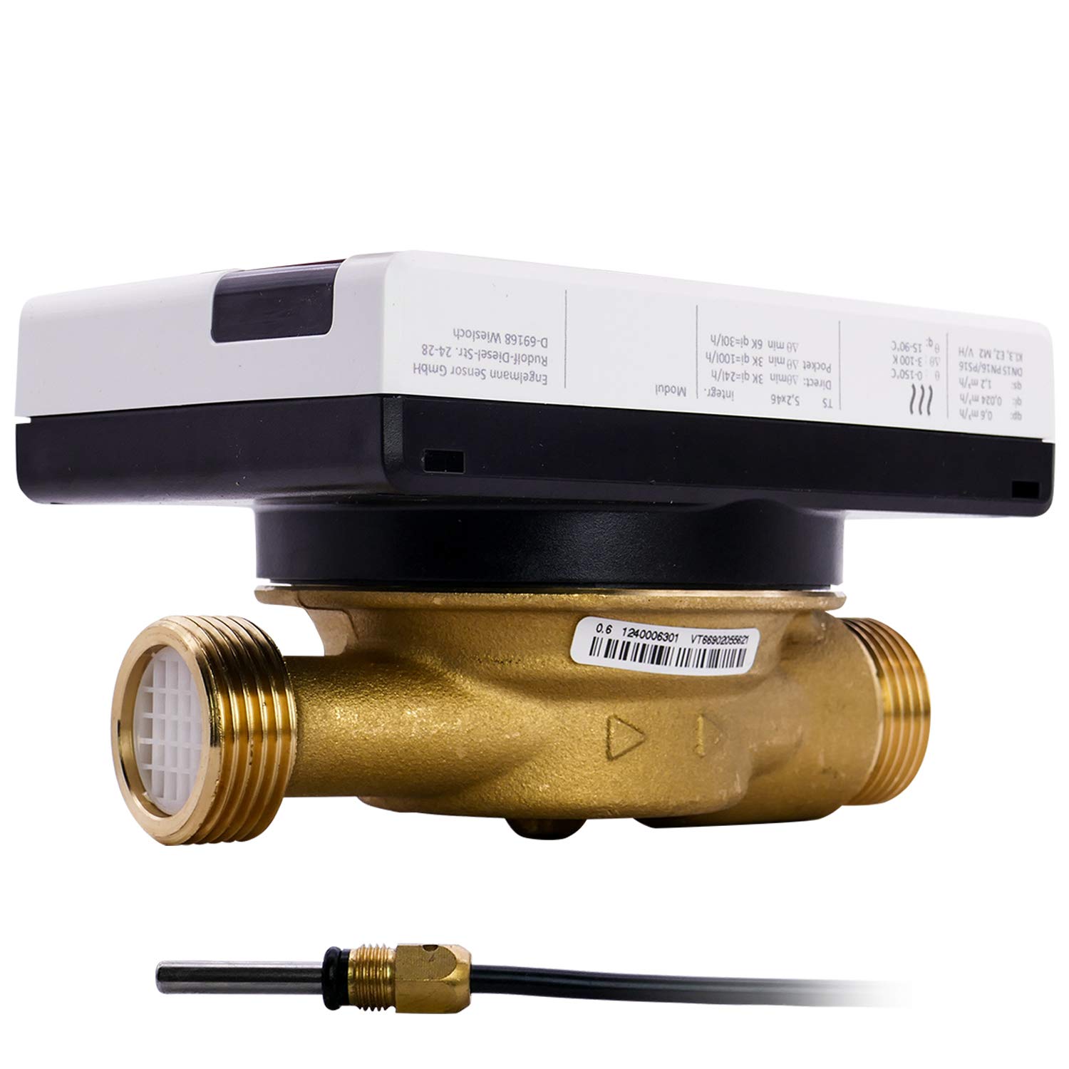 Wärmezähler Zähler Plattform SensoStar E Einstrahl Kompakt Nenndurchfluss Qn 0,6 m³/h, Anschluss 3/4 Zoll, Baulänge 110 mm, Temperaturfühler Ø 5,2 mm Eichung 2026 gültig bis 2032