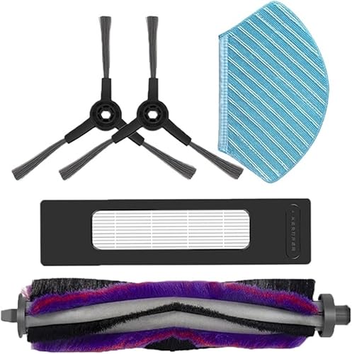 Accesorios de repuesto para aspiradora, trapos de repuesto, cepillo lateral, cepillo lateral, filtro HEPA, paño para trapeador, compatible con
