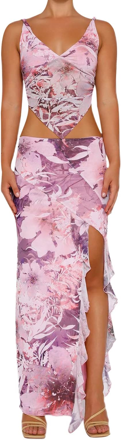 BiayxmsWomen Sexy Spaghetti Strap Maxi Dress Sleeveless Backless V Neck Bodycon Dresses Party Prom Cocktail Dress