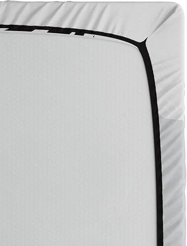 Miniatura 4 de Ambesonne Sábana bajera ajustable de caza de patos, gráficos de computadora monocromáticos llamativos de un pato volador sobre el agua, ropa de cama