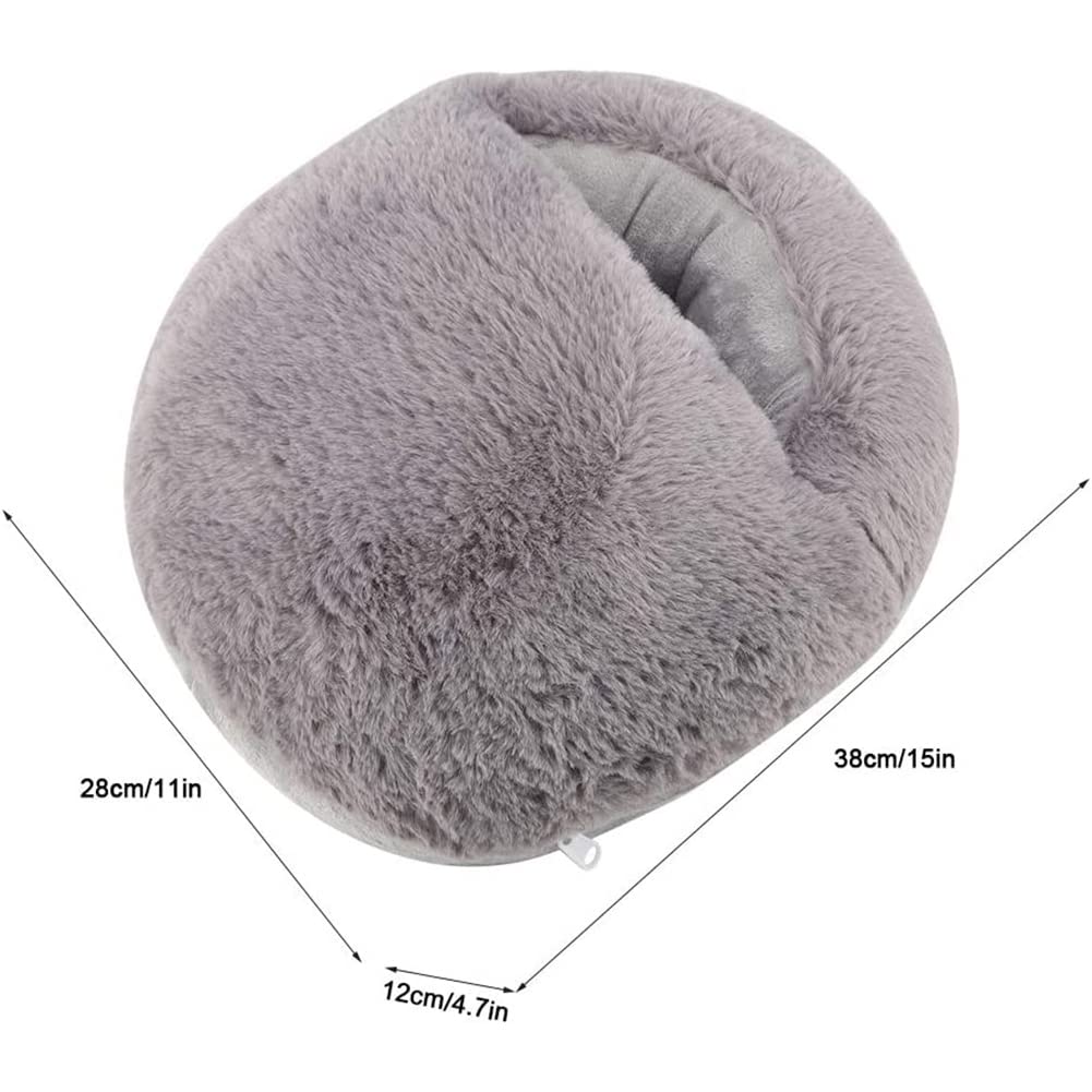 Scaldapiedi elettrico, scaldapiedi riscaldato elettrico, cuscino scaldapiedi elettrico USB, cuscino riscaldante in peluche ricaricabile, pantofole riscaldanti scarpe con tecnologia di riscaldamento ra