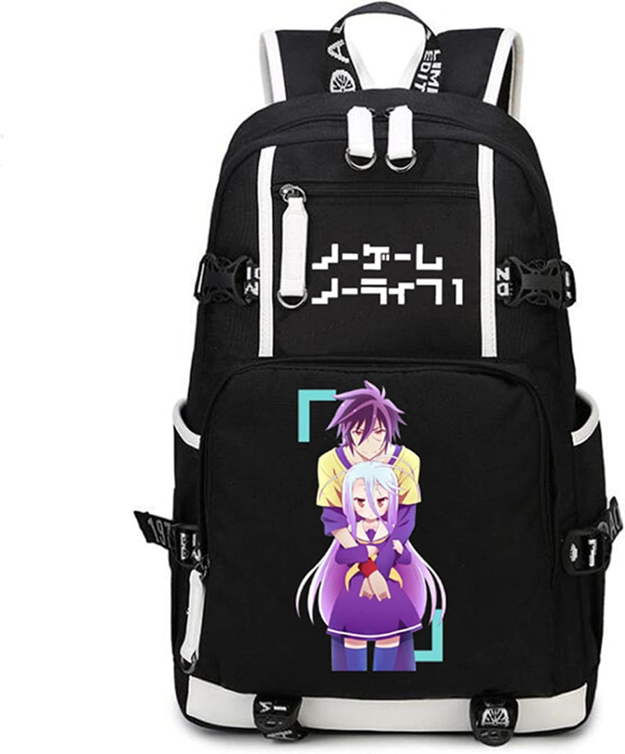 ISaikoy Anime No Game No Life Cosplay Backpack Bookbag Daypack School Bag Shoulder Bag