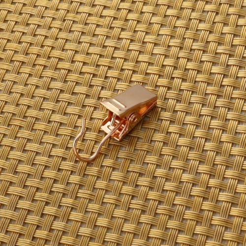 Clips de cortina de hierro dorado antideslizante para baño y ventanas pack de 100 piezas 6