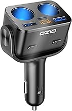 【2025 New Standard】 Car Charger 【180-Degree Swivel Support!】 Cigarette Socket USB-C Type A Type C Expansion 2-Port USB Charger Outlet