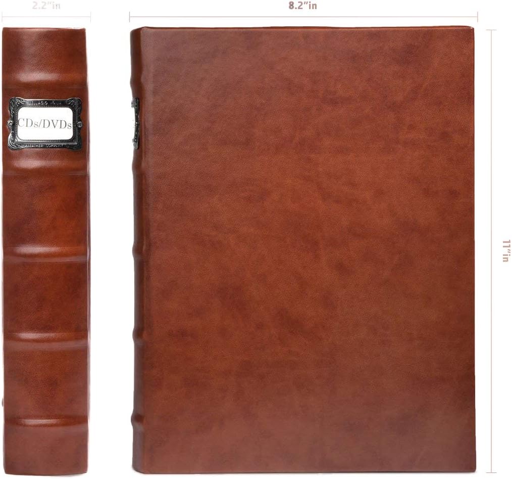 Flash Deals - 40% OFF Bellagio-Italia Corona Caffe DVD Storage Binder Set - Stores Up to 288 DVDs, CDs, or Blu-Rays - Stores DVD Cover Art - Acid-Free Sheets