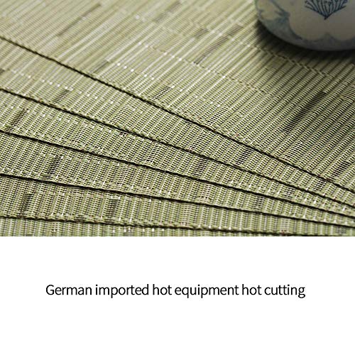 Eleg Round Table Placemats Wedge Washable Table Mats For Kitchen, 12 × 18 Inches (Green, Set Of 4) #TOP4