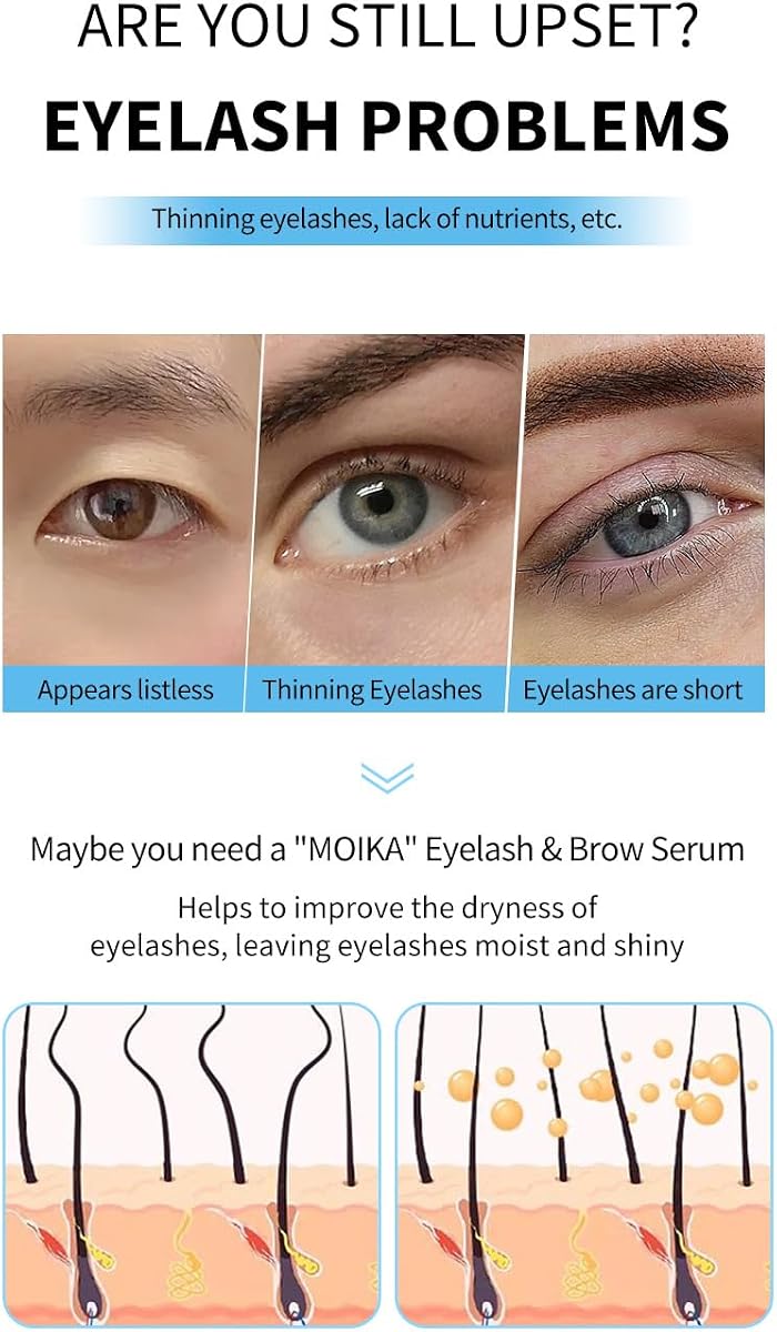 Lash Serum Sérum para pestañas para pestañas y cejas naturales más gruesas, largas y llenas, suero vegano y libre de crueldad animal, más grueso para mejorar las pestañas. (4 ml)