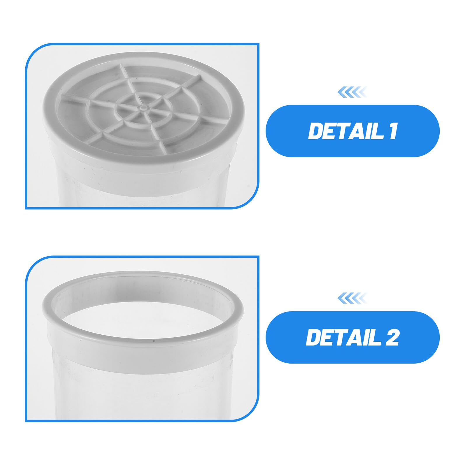 ERINGOGO Tube de Rangement Rigide pour Flotteurs de Pêche en PC Transparent Bouchons Étanches, Réglage Polyvalent pour Pêche en Bord de Mer en Extérieur