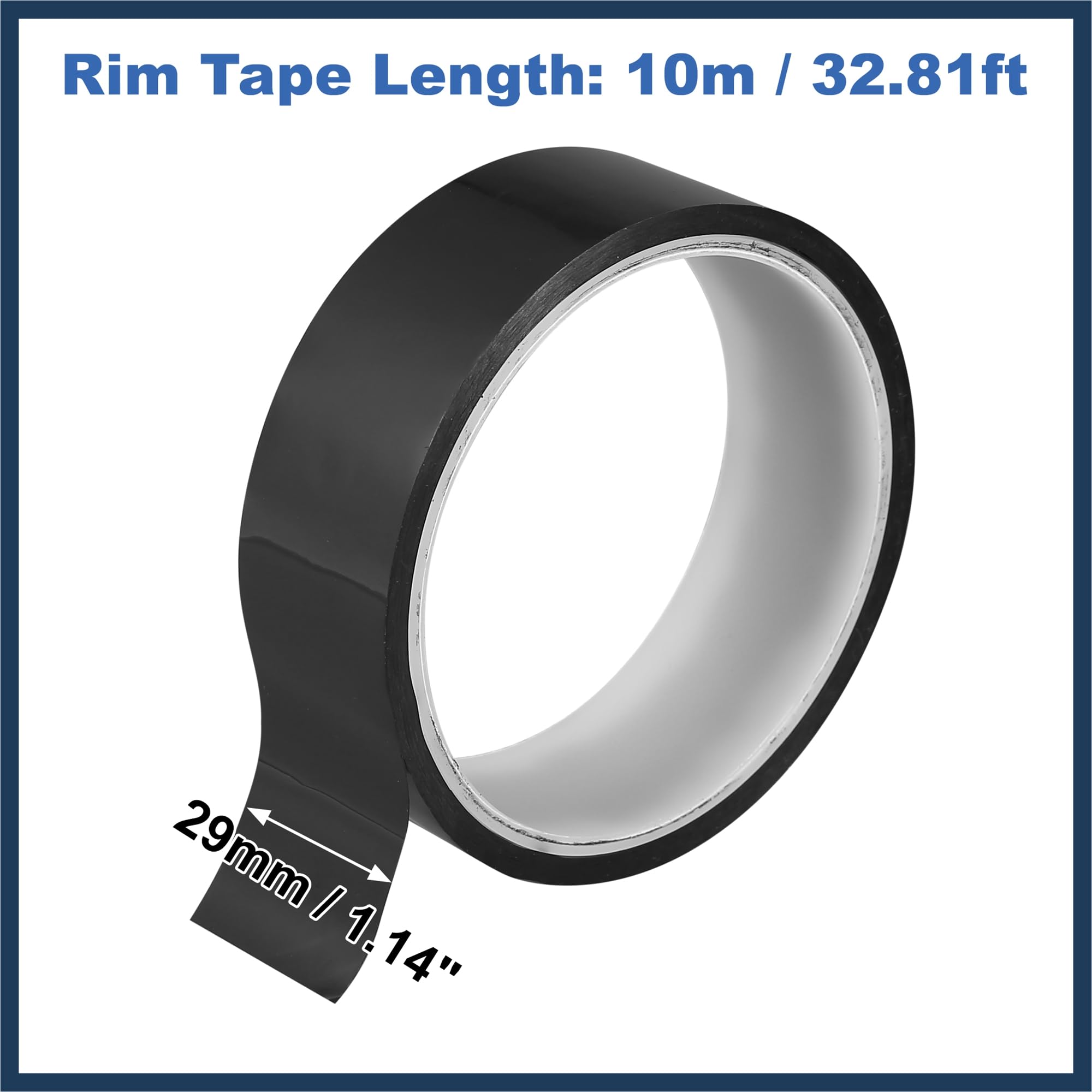 INFINAUTO Width 29mm Length 10m Tubeless Rim Tape Bike Rim Strip Tape Black Stylish Design - Image 3