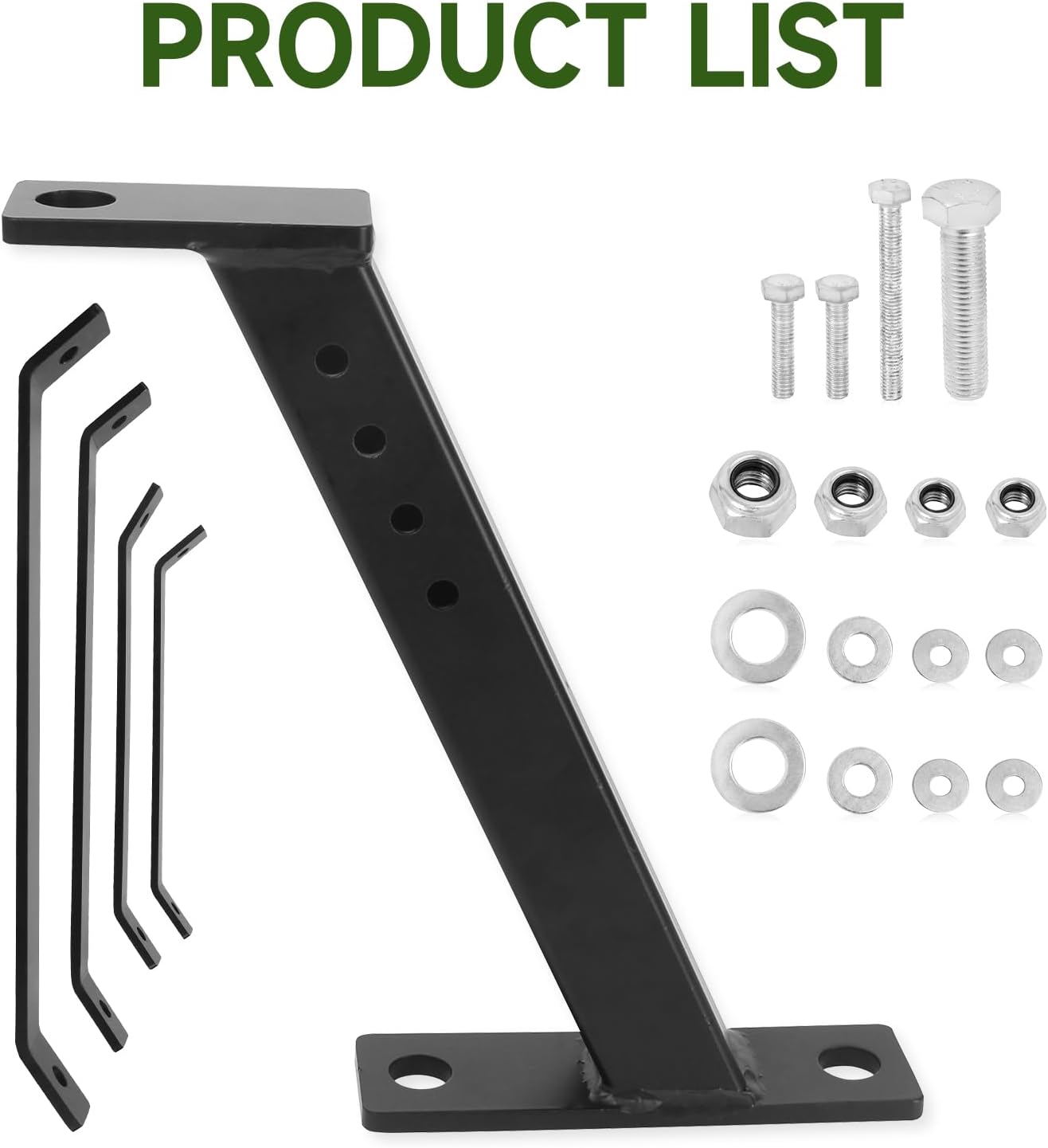 Lawn Mower Trailer Hitch, Versatile Garden Tractor Towing Hitch with Black Powder Coating for Effortless Towing and Handling, Compatible with John Deere, Cub Cadet, Husqvarna, Craftsman Riding Mowers