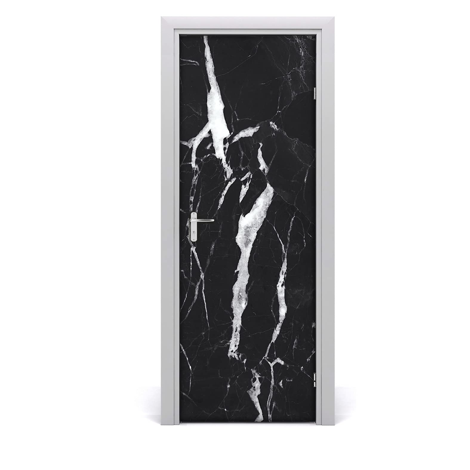 Papier peint sur la porte auto-adhésif marbre sticker mural étanche 85x200